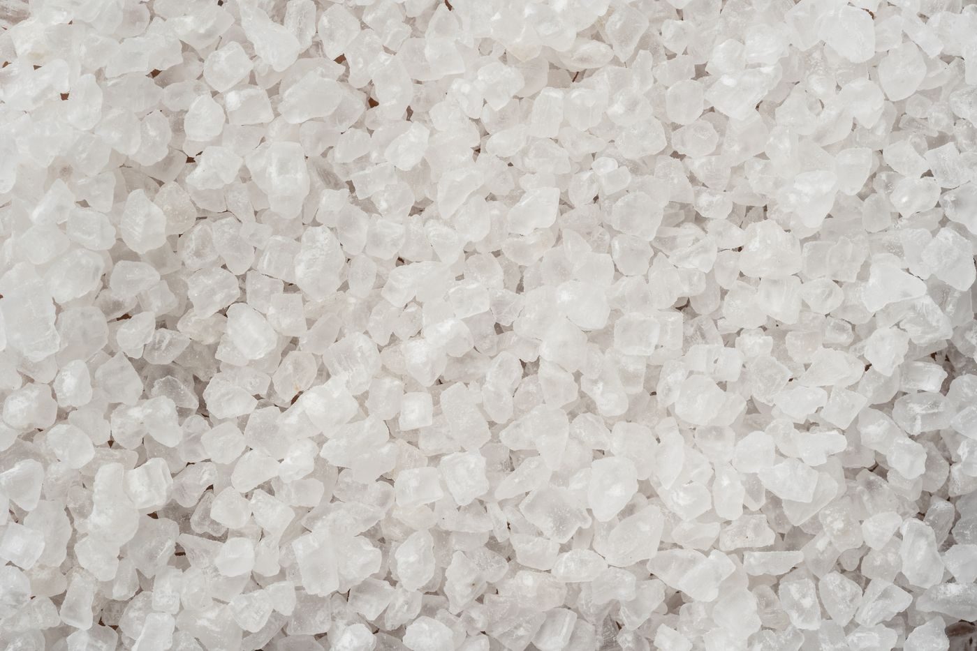 Close-up of rock salt used for de-icing